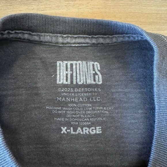 Deftones Swerve City Horses Gray Shirt Size XL Metal Alt Numetal Rock Oversized - Picture 3 of 4